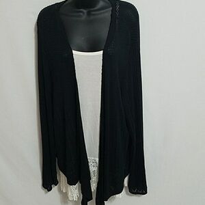 Lane Bryant Black Cardigan Sweater